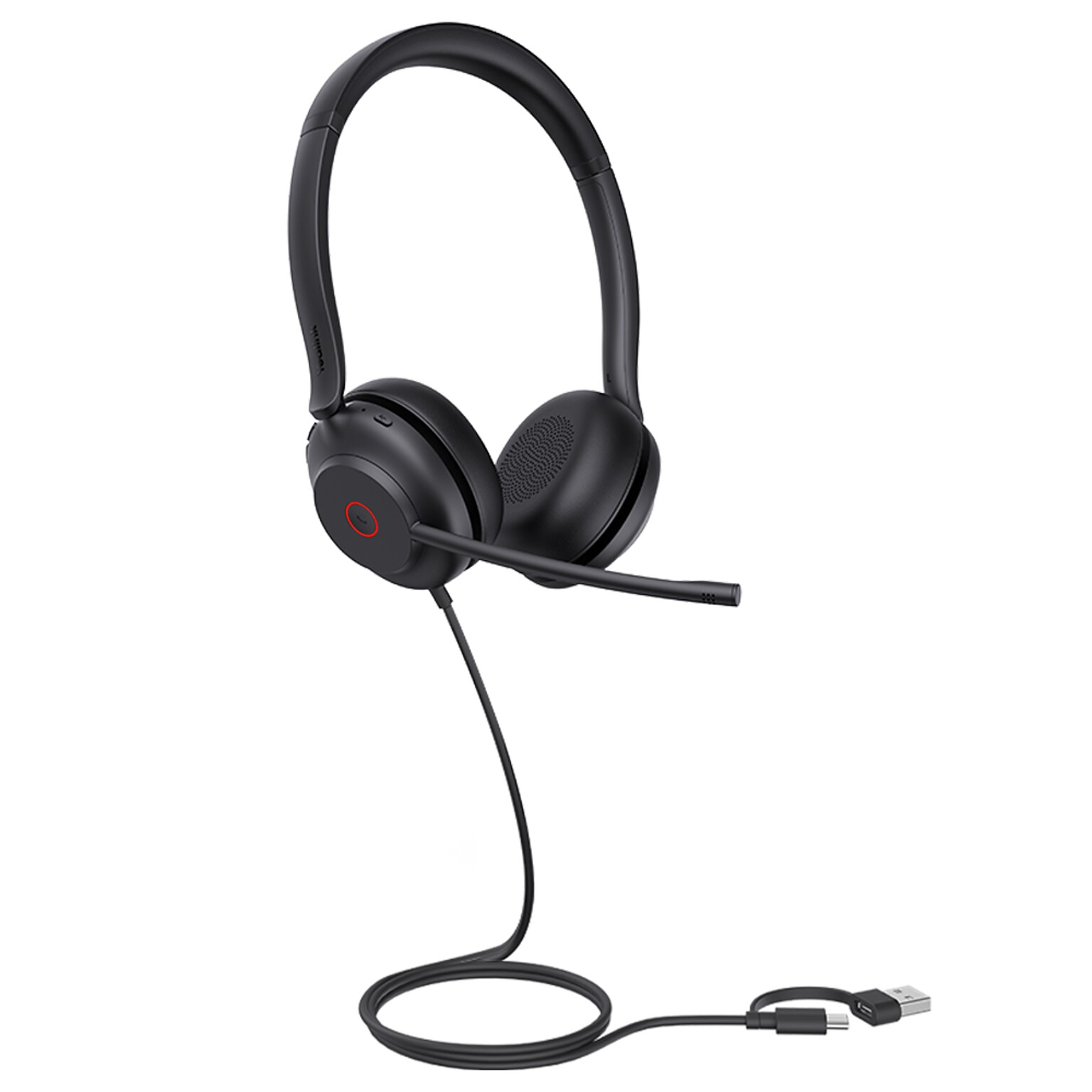 YeaLink UH35 Dual USB-C/A USB-A Noise Canceling Stereo Deskphone Headset, MT Certified (1308164)