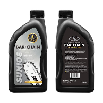 Sun Joe Chain Saw Bar; Chain and Sprocket Oil For All Sun Joe Chain Saws, 1-Qt. (SWJ-OIL)