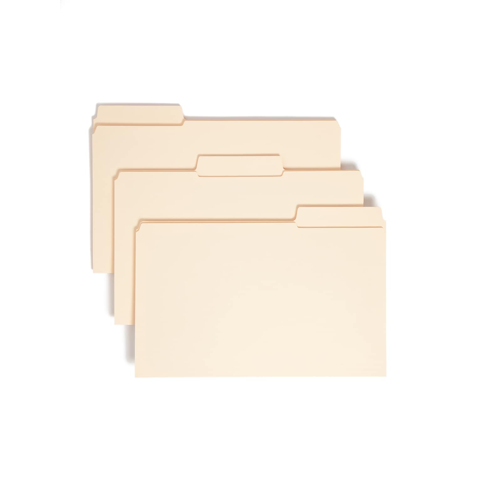 Smead SuperTab Reinforced File Folder, 3 Tab, Legal Size, Manila, 100/Box (15395)