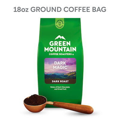 Green Mountain Dark Magic Ground Coffee Packet, Dark Roast, 18 oz. (GMT7134EA)