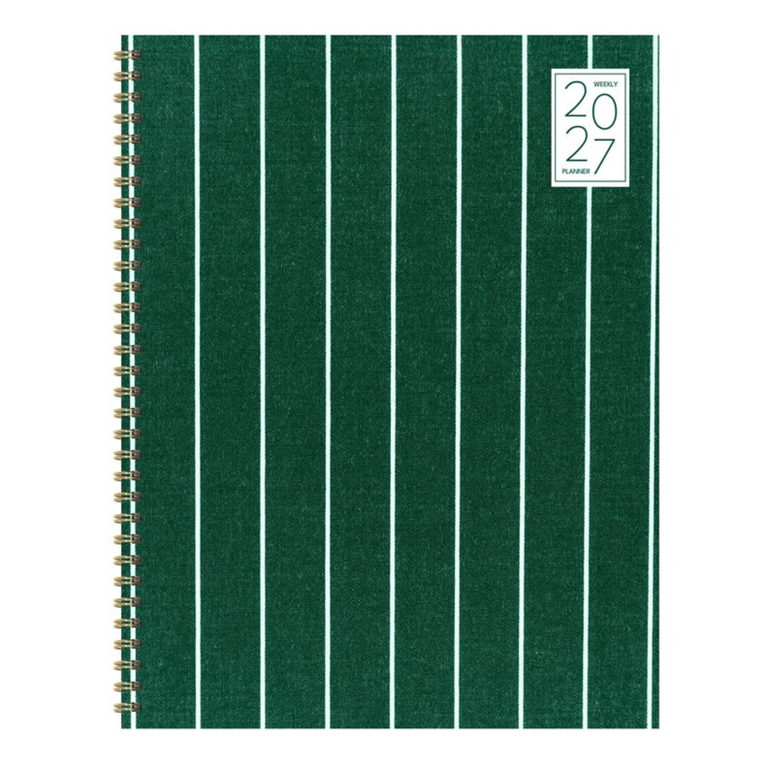 2027 TF Publishing On the Green Stripe 9 x 11  Weekly & Monthly Standard Planner, Paperboard Cover, Multicolored (27-9714)