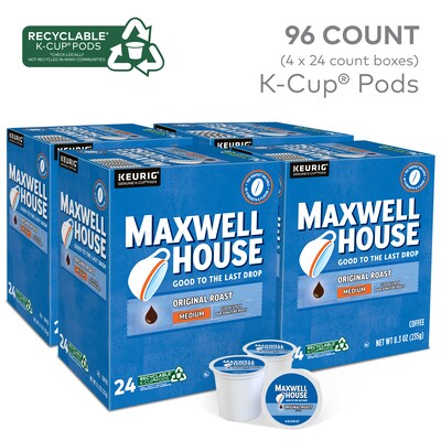 Maxwell House Original Roast Coffee, Keurig K-Cup Pod, Medium Roast, 96/Carton (5469CT)