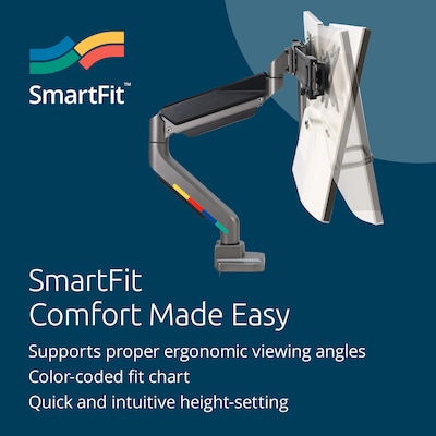 Kensington SmartFit™ Dual Monitor Arm with Crossbar and Handle (K58272WW)