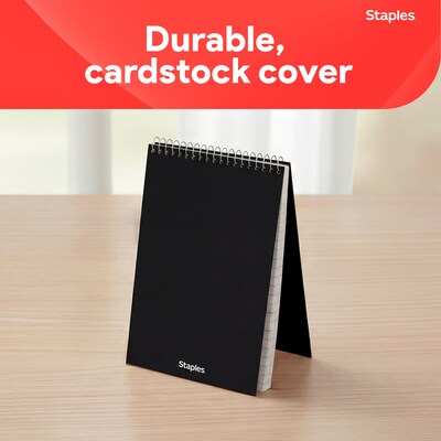 Staples Steno Pad, 6" x 9", Gregg Ruled, White, 80 Sheets/Pad, Dozen (ST57354/TR57354)