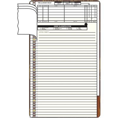 San25SH Timekeeping System, 30 Shingled Pre-printed Timekeeping Slips for SAN-27 Sheet