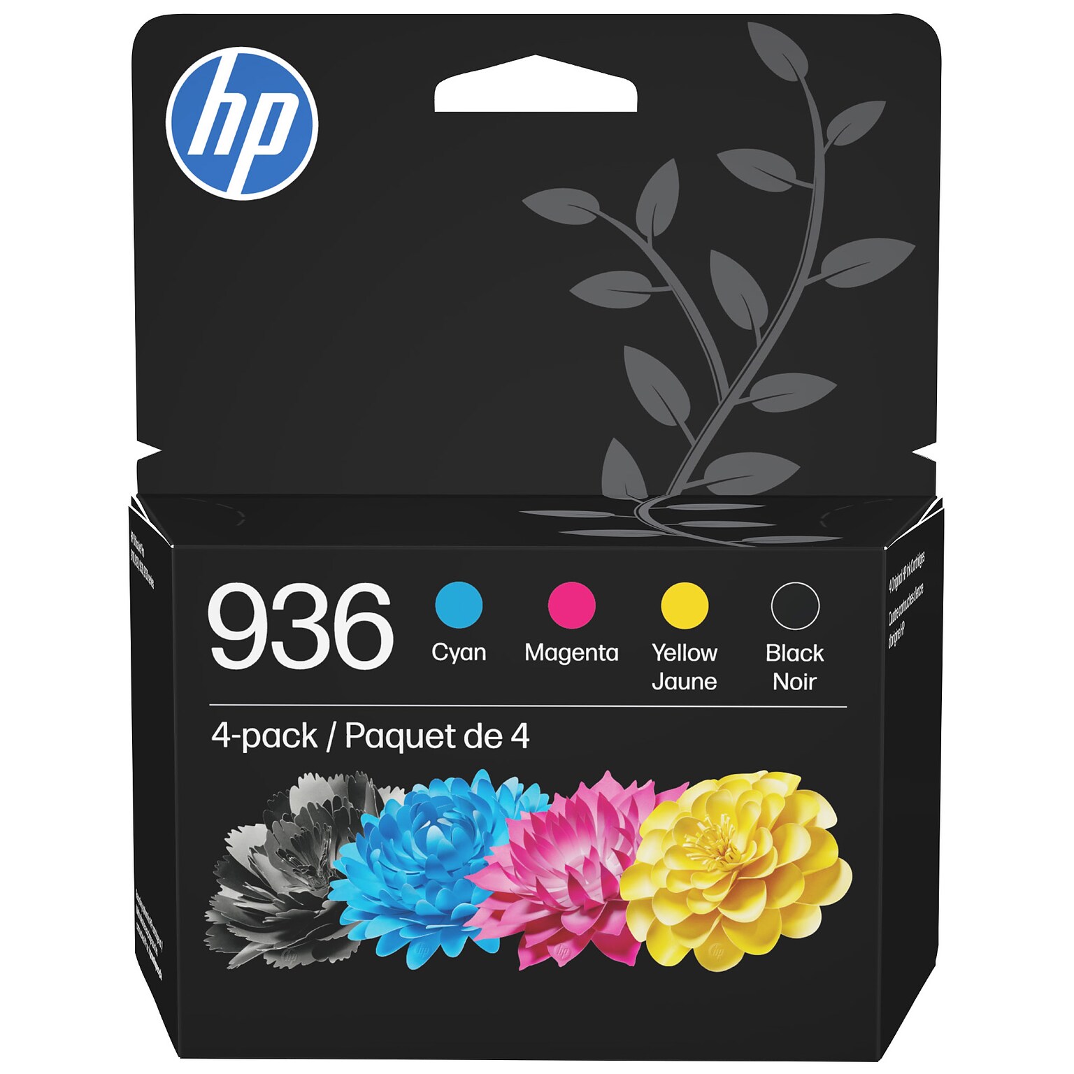 HP 936 Black/Cyan/Magenta/Yellow Standard Yield Ink Cartridges, 4/Pack (6C3Z5LN)
