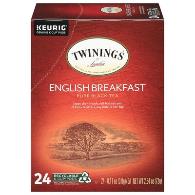 Twinings of London  English Breakfast Black Tea, Keurig® K-Cup® Pods, 24/Box (TNA85780)