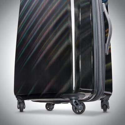 American Tourister Moonlight ABS/Polycarbonate Hardside Luggage, Iridescent Black (92505-8436)