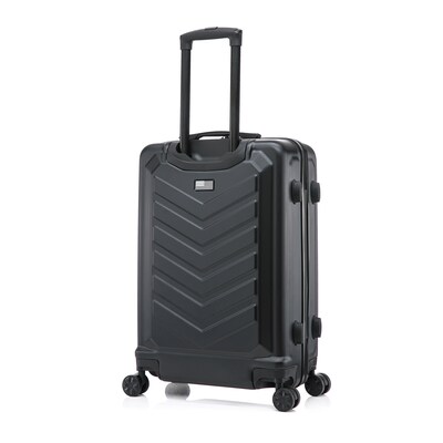 US Army FOX 24" Hardside Suitcase, 4-Wheeled Spinner, TSA Checkpoint Friendly, Black (USLFOX00M-BLK)