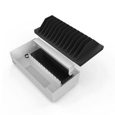 Luxor 12-Port USB-C Charging Station, White Powder Coated Steel (LOTT12USBC)