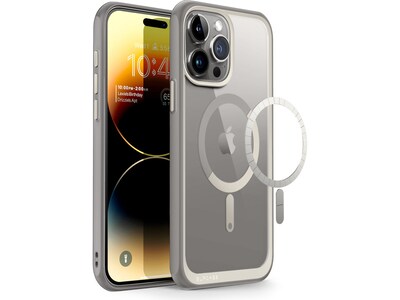 SupCase Unicorn Beetle MAG MagSafe Phone Case for iPhone 15 Pro Max, Gray (SUP-iPhone2023Max-6.7-UBMag-Gray)