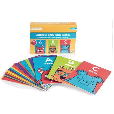 Open The Joy Jumbo ABC Cards, 30 Cards/Pack (LR4757)