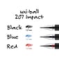 uniball 207 Impact Gel Pens, Bold Point, 1.0mm, Red Ink (65802)