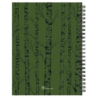 2026-2027 TF Publishing Green Forest 6.5" x 8" Academic & Calendar Weekly & Monthly Planner, Dark Green (AY27-9200)