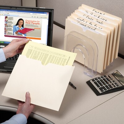 Smead Recycled Reinforced File Jacket, Letter Size, Manila, 100/Box (75500)