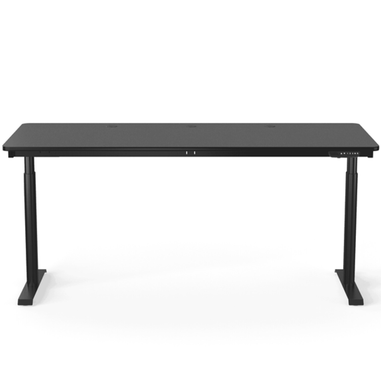 VersaDesk PowerLift 72W Electric Rectangular Adjustable Standing Desk, Black (PLSDR7230-BB-APP )