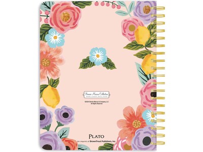 2024-2025 Plato Bonnie Marcus OFFICIAL 6" x 7.75" Academic & Calendar Weekly Planner, Paperboard Cover, Multicolor