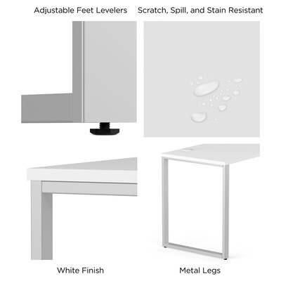 Union & Scale™ Workplace2.0™ 72" Writing Desk, White (UN57479)