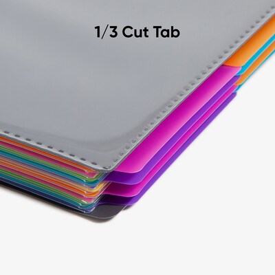 Smead Letter Size Clear Cover Presentation Book, Gray (89206)