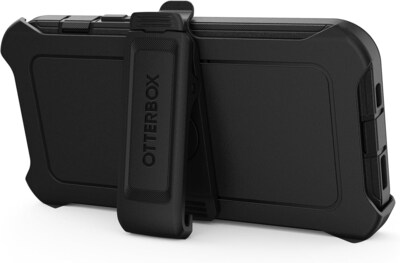 OtterBox Defender Case for Apple iPhone 13/14/15, Shock Absorbing, Rugged Protection, Black (77-92557)