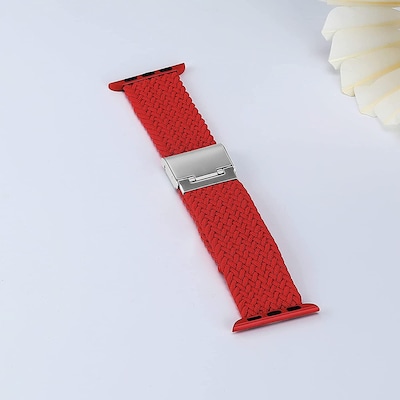 LAX Nylon Mesh Band for Apple Watch, Red