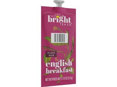 Bright Tea English Breakfast Black Tea, Flavia Freshpacks, 40/Carton (48724)