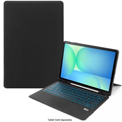 SaharaCase ProTouch Slim Keyboard Case with Trackpad for Galaxy Tab S10 FE+, Black (TB00476)