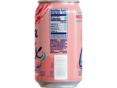 LaCroix Razz-Cranberry Sparkling Water, 12 oz., 24 Cans/Carton (NAV40132)
