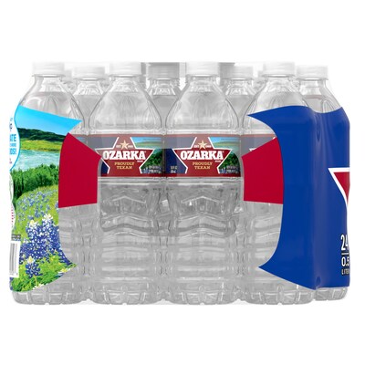 Ozarka 100% Natural Spring Water, Regular Flavor, 16.9 oz.,  24/Carton (11476724)