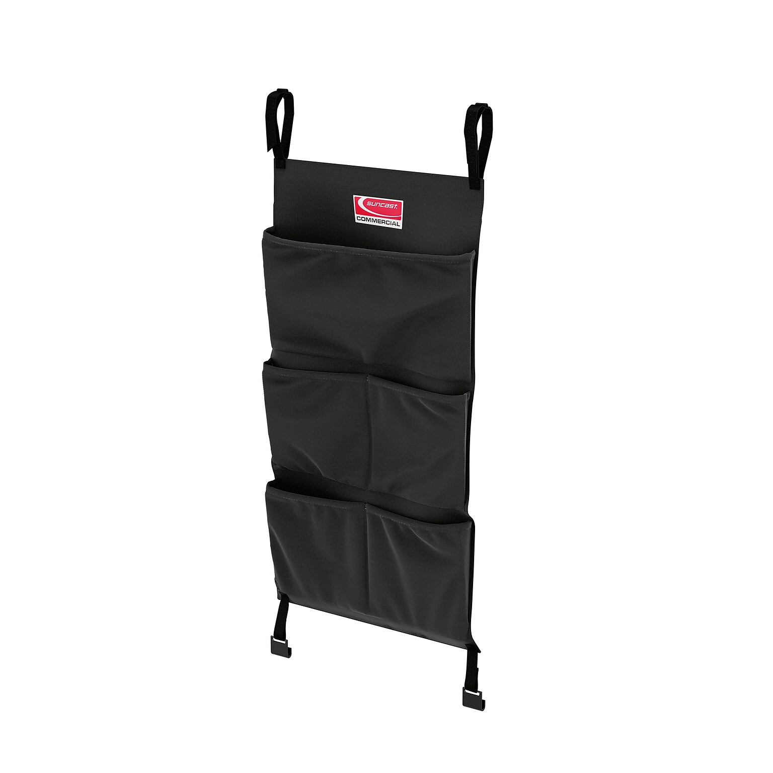 Suncast Commercial Cleaning Cart Bag, Black Polyester (HKCBAG06D)