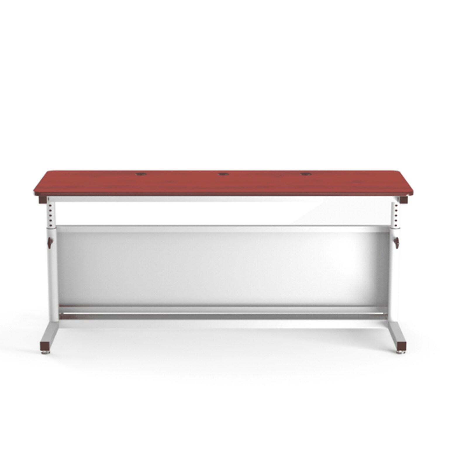 VersaDesk Deluxe 72W Manual Adjustable Standing Computer Table, Cherry/White (CTL7224-WC)