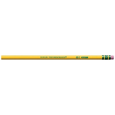 Ticonderoga The Worlds Best Pencil Wooden Pencil, 2.2mm, #2 Soft Lead, Dozen (X13882X)