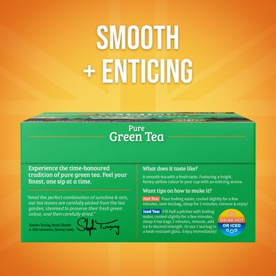 Twinings Green Tea Bags, 50/Box (F05789)
