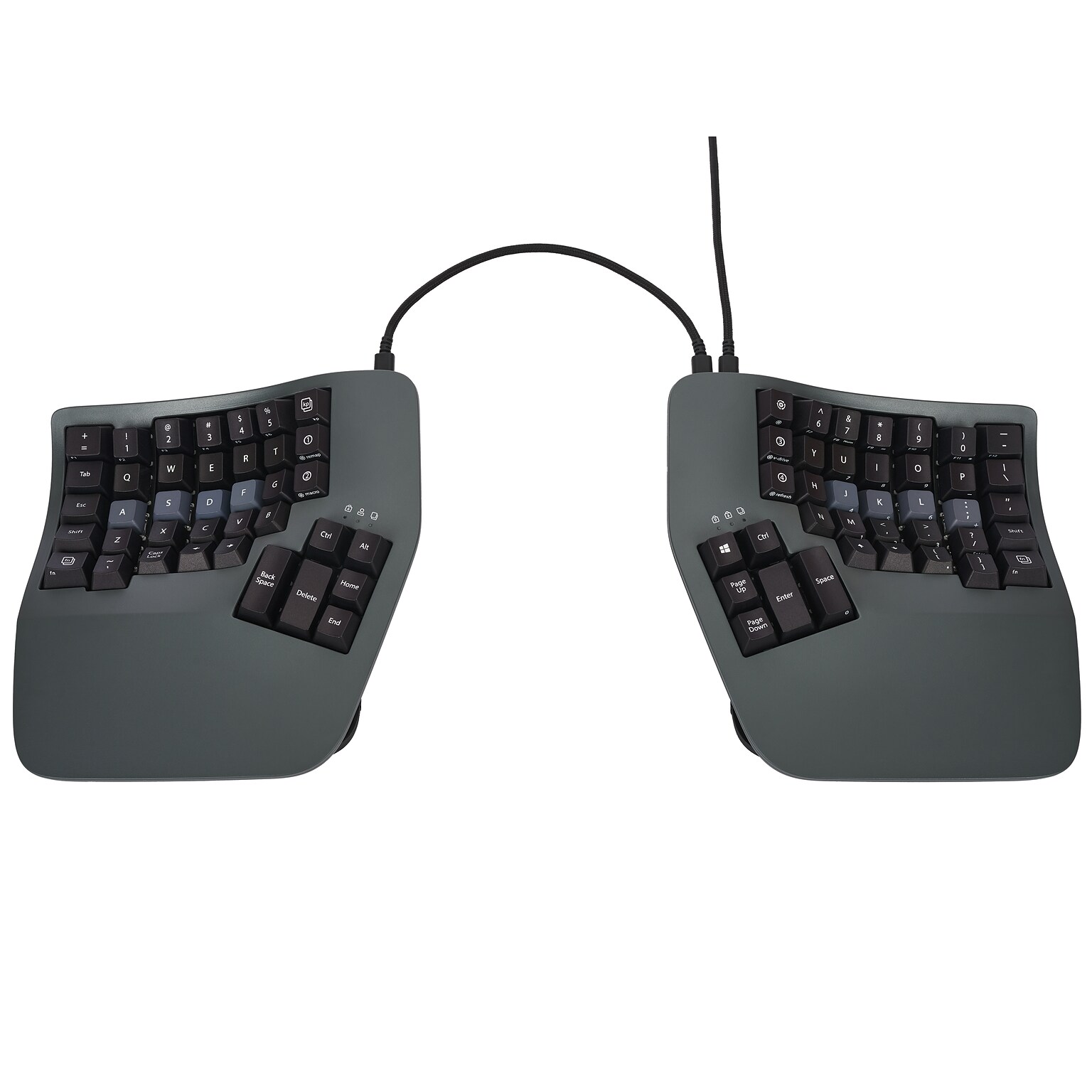 Kinesis Advantage360 Wired Ergonomic Mechanical Keyboard, Graphite (KB360-GBR)