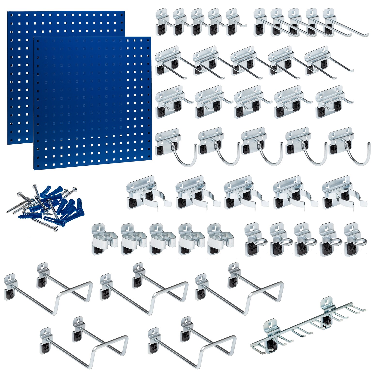 Triton Products LocBoard Pegboards with 46 pc. LocHook Assortment (LB1-BKit)
