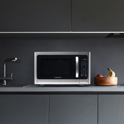 Farberware Professional 1.2 Cu. Ft. Countertop Microwave, Stainless Steel/Black (FMO12AHTBKE)
