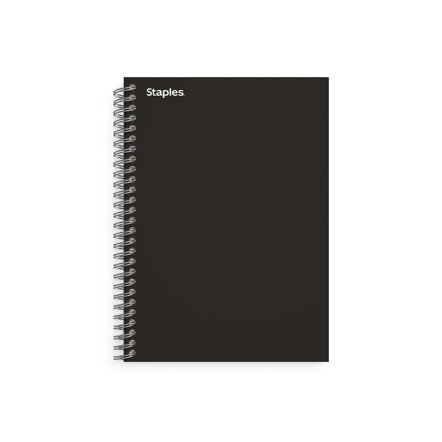 Staples Premium 1-Subject Notebook, 4.38 x 7, College Ruled, 80 Sheets, Black (TR58347M)