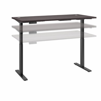 Bush Business Furniture Move 60 Series 72W Rectangular 27-47H Adjustable Standing Desk, Storm G