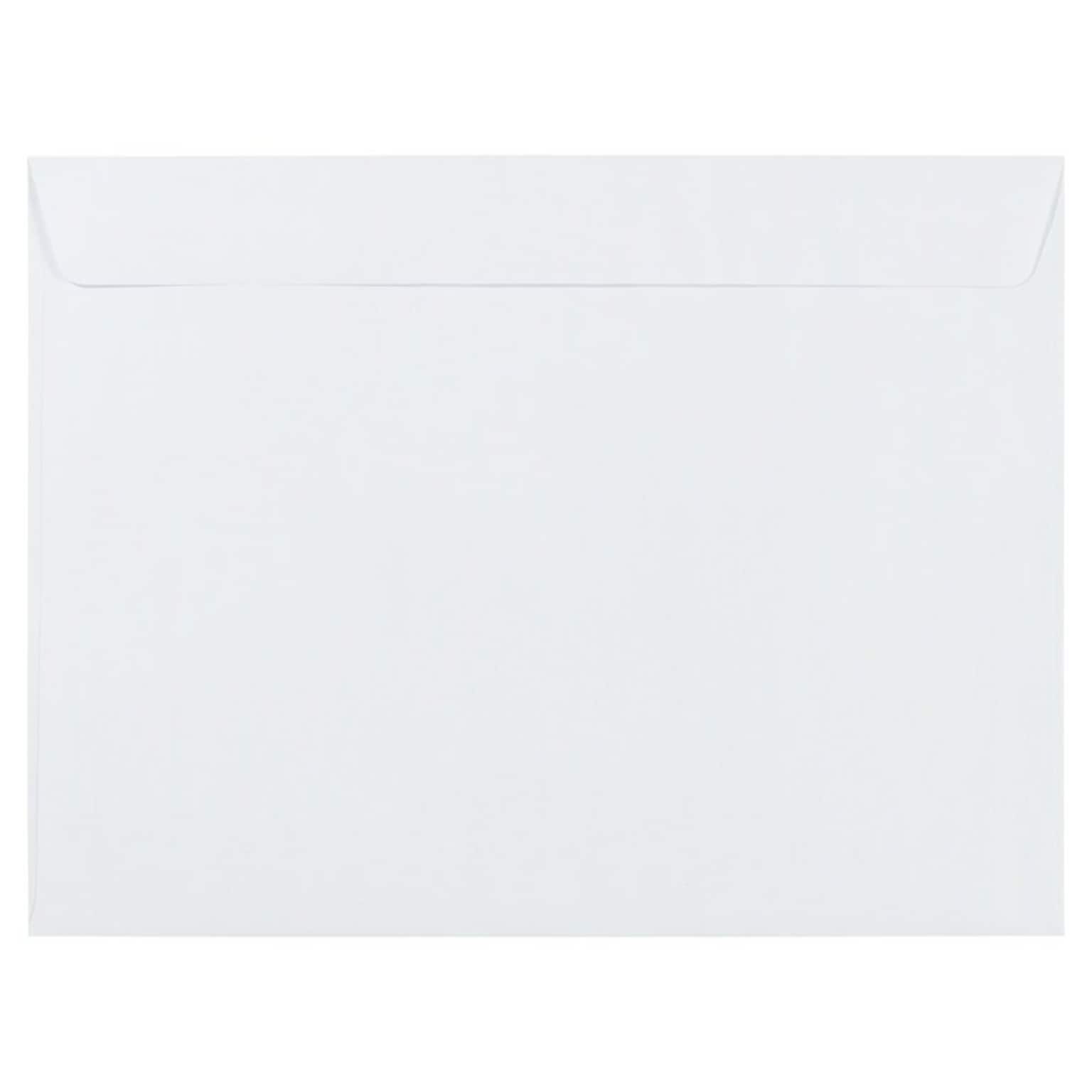 JAM Paper 9 x 12 Booklet Commercial Envelopes, White, 50/Pack (13751H)