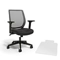 Buy Union & Scale™ Essentials Ergonomic Fabric Swivel Task Chair, Black, Get a Chair Mat FREE