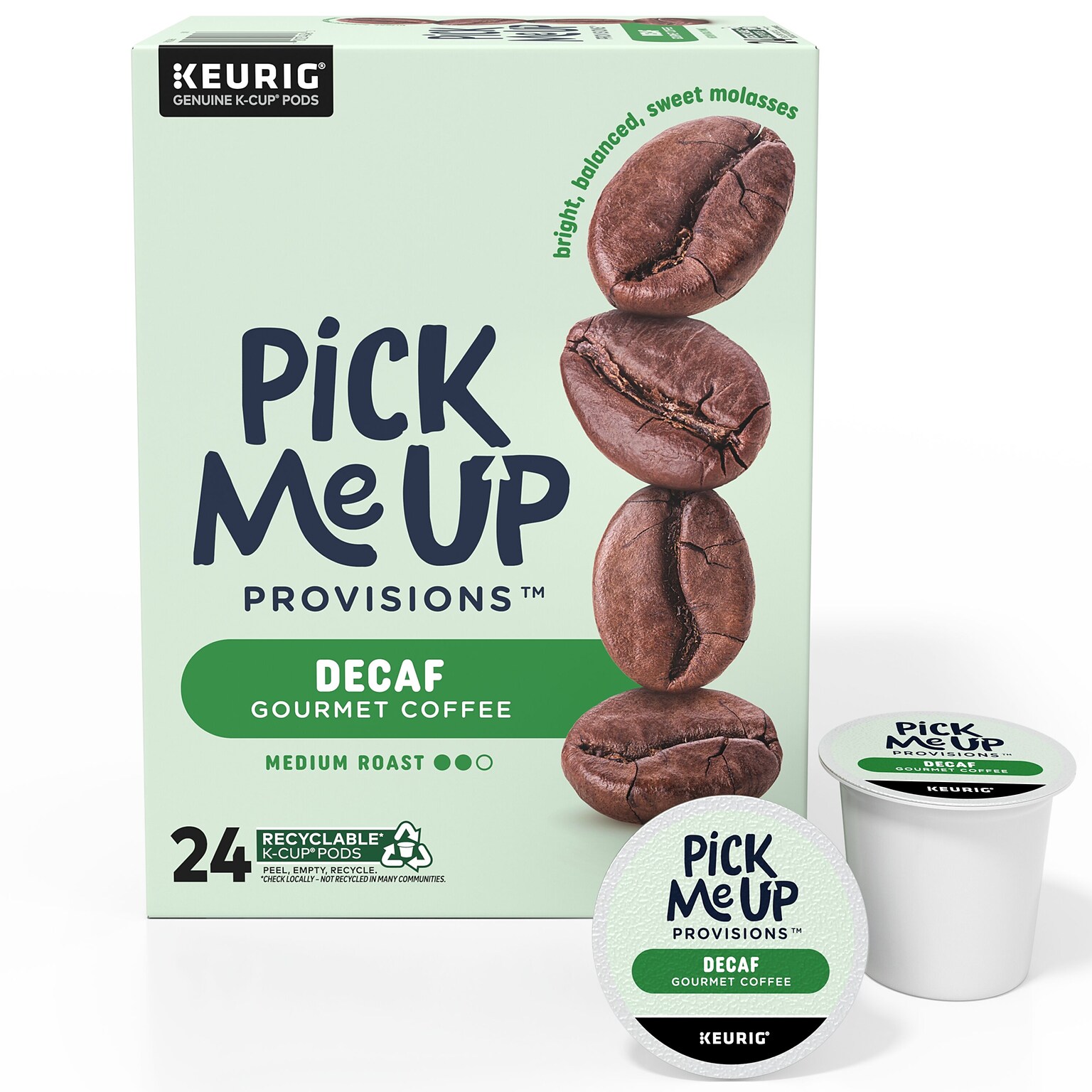 Pick Me Up Provisions™ Decaf Coffee Keurig® K-Cup® Pods, Medium Roast, 24/Box (PM62435)