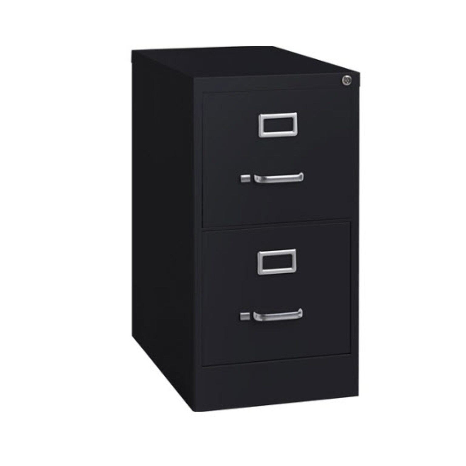 Lorell Fortress Series 22 2-Drawer Vertical File Cabinet, Black (LLR42291)