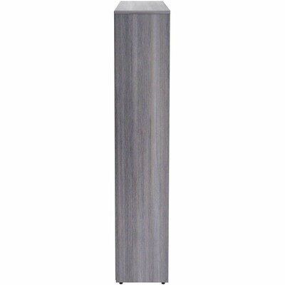 Lorell 60" 5-Shelf Bookcase with Adjustable-Shelves, Weathered Charcoal Laminate (LLR69631)
