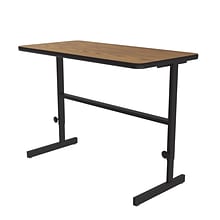 Correll 24W Rectangular Adjstable Standing Desk, Medium Oak (CST2448TF-06)