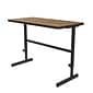 Correll 24"W Rectangular Adjstable Standing Desk, Medium Oak (CST2448TF-06)