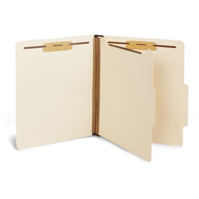 Staples® Classification Folder, 1-Dividers, 1 3/4 Expansion, Letter Size, Manila, 10/Box (ST384873/