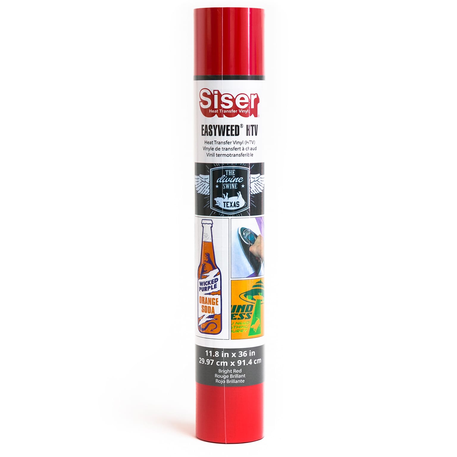 Siser Easyweed Die Cutting HTV Heat Transfer Vinyl, 36, Bright Red (SIRMIEW1183655)