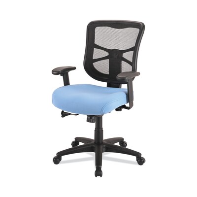 Alera® Elusion™ Series Height & Width Adjustable Arm Ergonomic Mesh Swivel Computer and Desk Chair, Light Blue (ALEEL42BME70B)