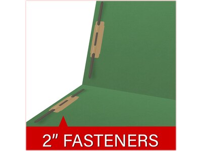 Medical Arts Press Reinforced End Tab File Folder, Straight Cut, Letter-Size, Green, 50/Box (S-01602-GRN)