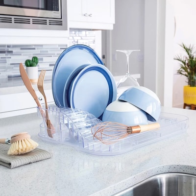 Better Houseware Plastic Dish Rack, Clear (BTH3421)